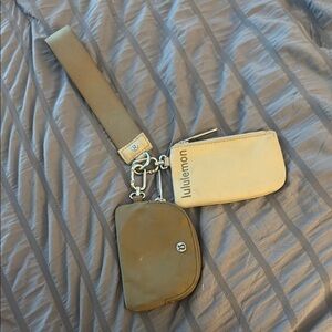 Lululemon Tan and Brown Wristlet Set